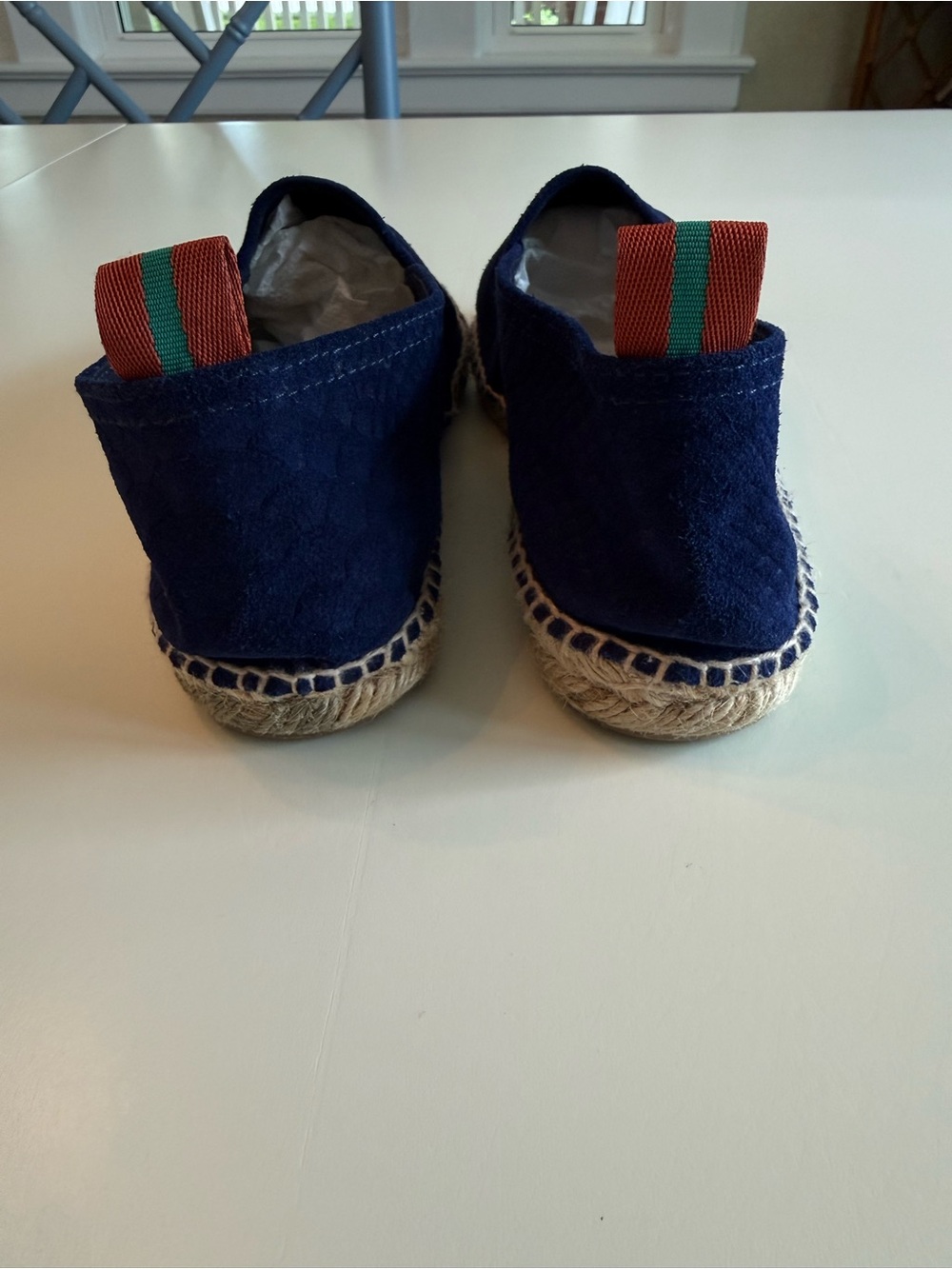 Penelope Chilvers Navy Espadrille Flats - Picture 4 of 5